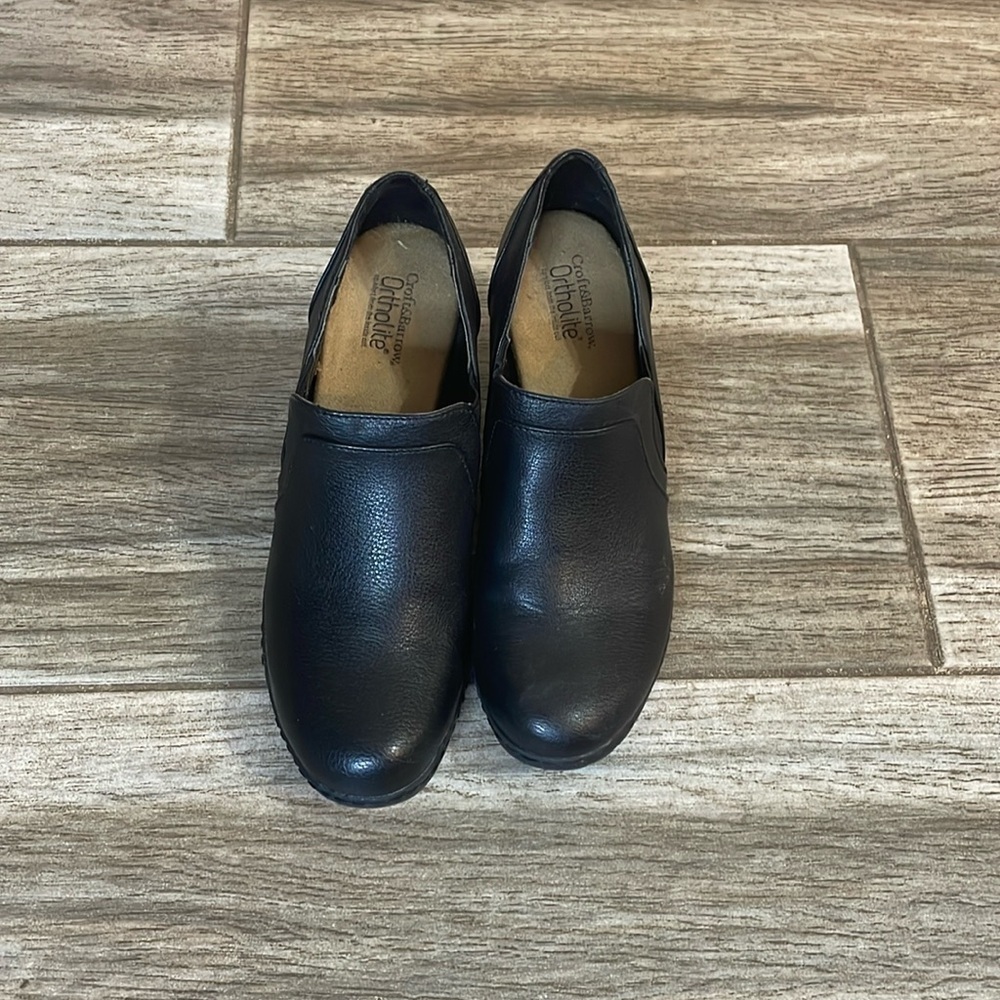 Croft&Barrow ortholite black clogs